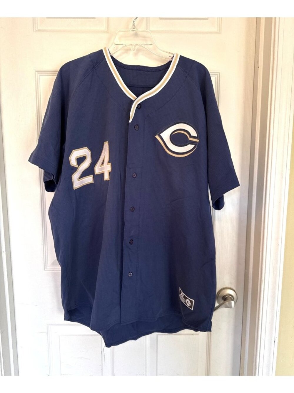 Russell Athletic Cincinnati Reds 24 Tony Perez Blue Jersey XL MLB Baseball - Picture 1 of 8